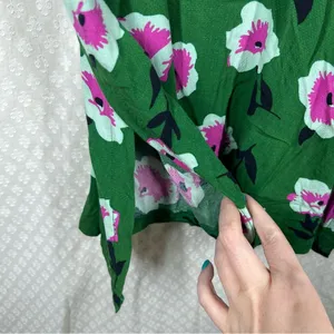 Anthropologie Striped Floral Two Way Short Sleeve Top‎ thumbnail 5