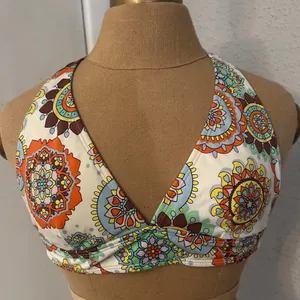 Pool Party Halter Bikini S Swim Casual 70s Look Dopamine Boho Festival Hippie thumbnail 1