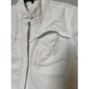 L.L. Bean white Button Up Shirt vented size S‎ thumbnail 4