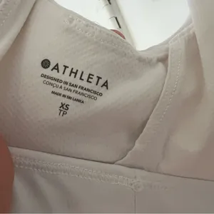 Athleta White Sports Bra XS thumbnail 7