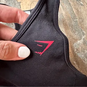 Gymshark Flex Sports Bra Black and Red Women’s Size Small thumbnail 2