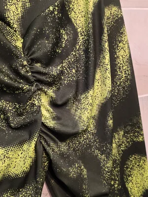 {L} Gymshark Gs Power Regular Legging Moss Green Neon Yellow thumbnail 10
