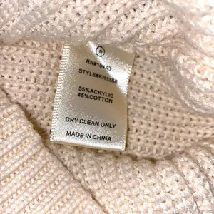 J.O.A ivory cable knit lace up sweater size medium thumbnail 6