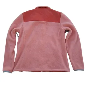 Land's End Womens Small 6-8 Peach Orange Jacket Zip Up Pocket Fleece Fall Winter thumbnail 5