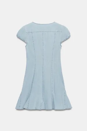 BNWT Zara TRF Blue Denim Mini Dress thumbnail 5