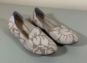 Rothy’s The Loafer Slip On Flats Womens 7 Retired Petal Grey Floral Woven Knit thumbnail 1
