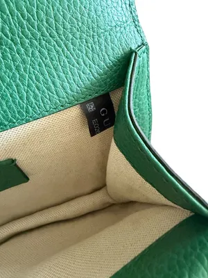 GUCCI Dionysus Emerald Green Leather Mini Crossbody Bag thumbnail 5