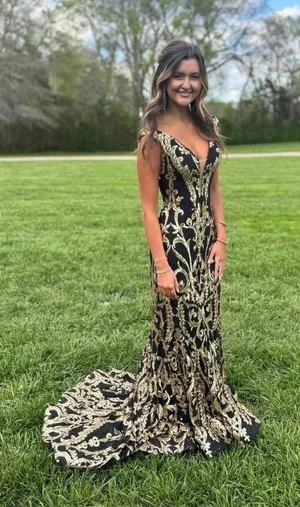 Jovani Prom Dress Black thumbnail 1