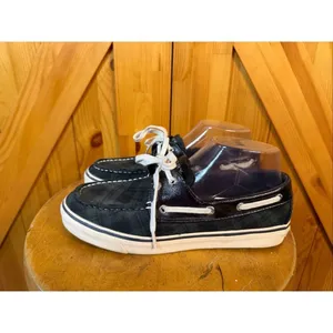 Sperry Top Sider Biscayne Navy/Green Plaid Boat Shoes Size 7.5 thumbnail 3