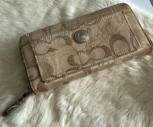 Coach Signature Penelope Zip Around Wallet thumbnail 1