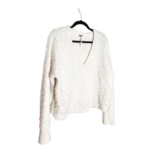 NWOT Free People  Popcorn Cream Pullover Sweater Top Small  thumbnail 5