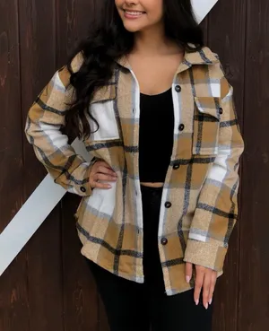 Classic Oversized Plaid Shacket by Sweet Lovely by Jen S thumbnail 1