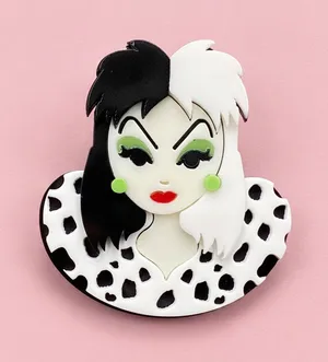 Creative Beauty Acrylic Brooch 🦩 Black thumbnail 1