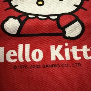 Hello‎ Kitty 2002 Vintage Red Drawstring Bag With Blue Birds Pouch Makeup Change thumbnail 6