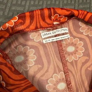 Urban outfitters orange floral top thumbnail 2