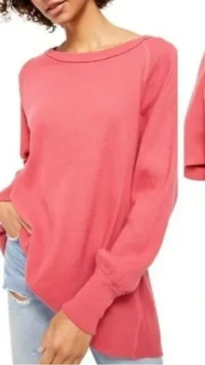 Free People Rose Amelia Thermal Top thumbnail 1