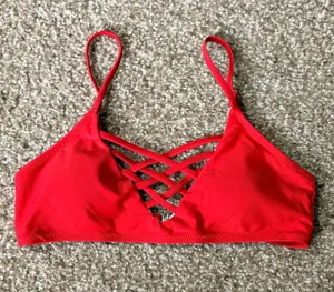 Red Swimsuit Top thumbnail 1