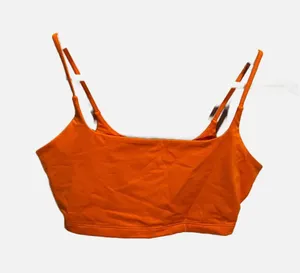 Wild Fable Womens Orange Cropped Cami Tank Top Square Neck XS NWT‎ thumbnail 1