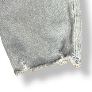 Abercrombie & Fitch Simone High Rise Slim Jeans Distressed Light Wash Raw Hem 25 thumbnail 5