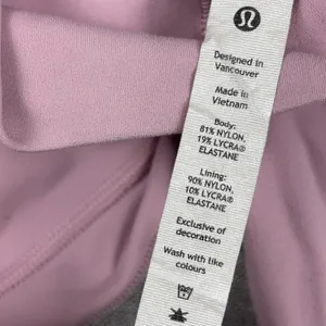 Lululemon Leggings Womens 0 Pink High Rise Ankle Yoga Pants Stretch LW5CT1S thumbnail 9