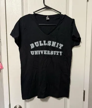 Funny bullshit university shirt thumbnail 1