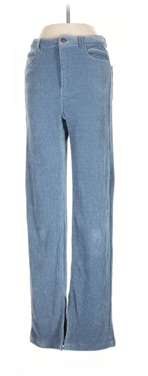 ZARA Blue Corduroy Pants thumbnail 1