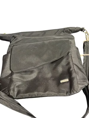 Travelon Black Anti Theft Messenger Crossbody Bag Purse Travel Organizer 11x9x3 thumbnail 5