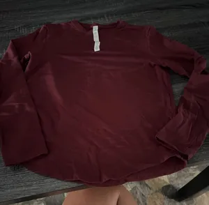 lululemon athletica Long-Sleeve Crew Top - Burgundy Wine thumbnail 1