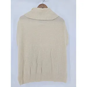 Tyler Boe Cashmere Sweater Womens S Cowl Neck Sleeveless Ivory EUC thumbnail 4