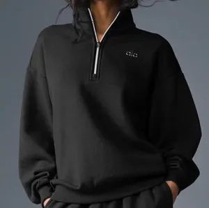Alo Yoga Accolade 1/4 Zip Pullover Black S thumbnail 1