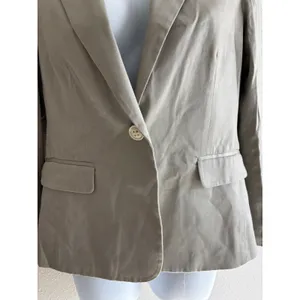 Alice + Olivia Blazer‎ M Taupe Grey TOWORK Single Button Professional Tailored thumbnail 4