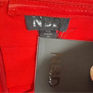 NBD Strapless Red Cutout Mini Dress XS Party Cocktail Sexy Formal Homecoming New thumbnail 7