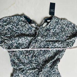 Abercrombie & Fitch Floral Print Open-Back Romper, Size XXS, NWT thumbnail 12