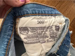 Levi’s 501 Shorts Cut-Off Button Fly Denim thumbnail 2