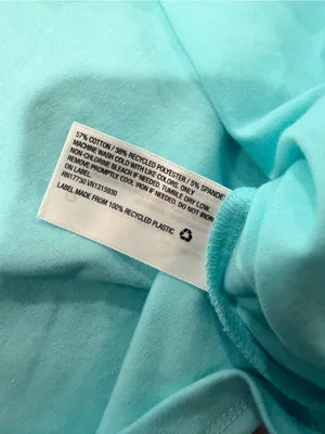 NWT Wild Fable Size XXL Aqua Blue Cropped Baby Tee Short Sleeve Crew Neck thumbnail 7