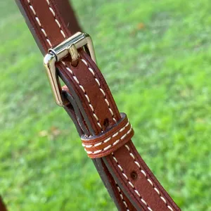 💙🤎 Vintage 80s Dooney & Bourke J9243546 Pebble Grain Leather Navy Blue & Brown Shoulder Bag $268.00 🤎💙 thumbnail 9