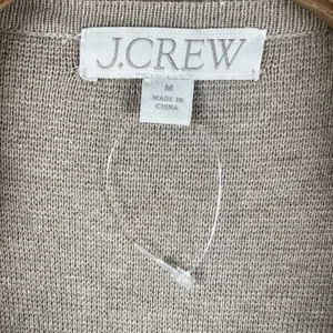 NEW JCrew Juliette Open-Front Collarless Sweater Blazer Medium Beige Wool Cotton thumbnail 5