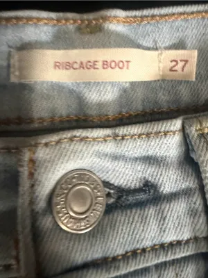Levi’s Ribcage High Rise Bootcut Light Wash Jeans 27. thumbnail 5