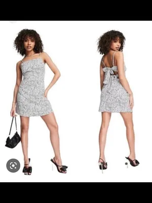 NEW MISSGUIDED Dalmatian open back dress thumbnail 2