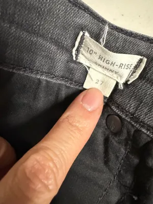 Madewell High Rise Skinny Jeans in Dark gray Button Fly Size 27 GUC thumbnail 3