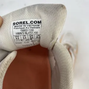 Sorel Kinetic RNEGD Sneakers Womens 8.5 White Orange Slip On Strap Athletic Shoe thumbnail 3