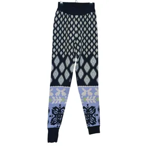 Free People Snow Bunny Knit SET Cardigan & Leggings XS Blue Lounge Nordic Indie thumbnail 6