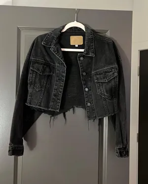 Distressed Black Jean Jacket thumbnail 1
