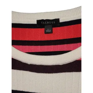 Talbots Women's Striped Pullover Tunic Sweater Size‎ L thumbnail 2