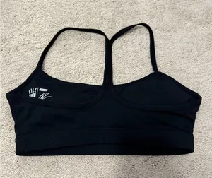 Kill Crew Black Sports Bra with Pink Logo thumbnail 4