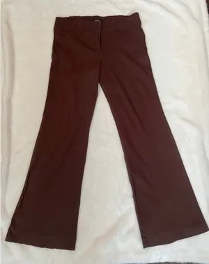 Bebe Brown Linen Pants size 8 thumbnail 3