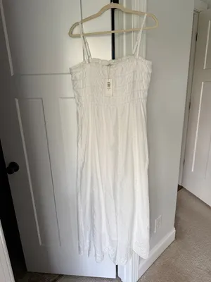 Z Supply‎ Dani Embroidered Midi Dress New NWT White thumbnail 3