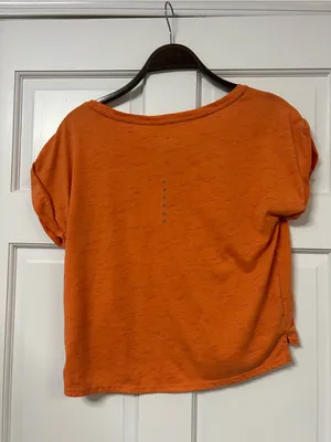 Nike Women's Orange Short Sleeve Dri-FIT Tee thumbnail 2