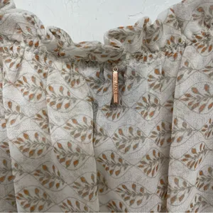 Misa Los Angeles Dionica Midi Floral Tiered Boho Dress Womens M Cottage Core thumbnail 12