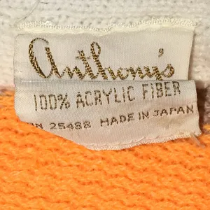 Anthony's Vintage Striped Knit Mini Sweater Dress Tunic‎ Sleeveless Small Pastel thumbnail 3